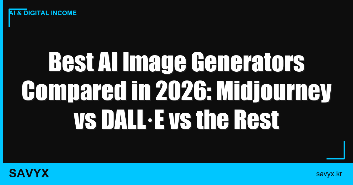 Best AI Image Generators Compared in 2026: Midjourney vs DALL·E vs the Rest