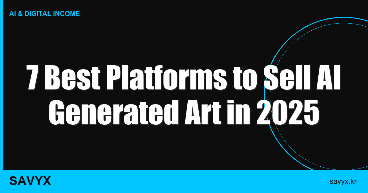 7 Best Platforms to Sell AI Generated Art in 2025