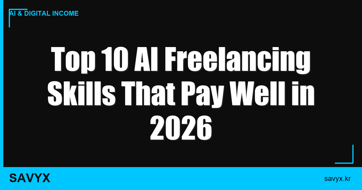Top 10 AI Freelancing Skills That Pay Well in 2026